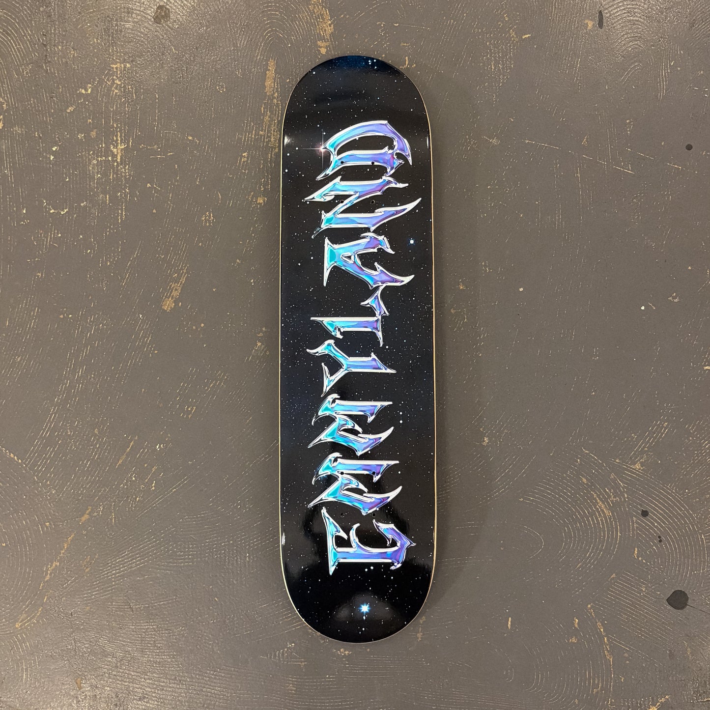 Metal Galaxy Skateboard Deck